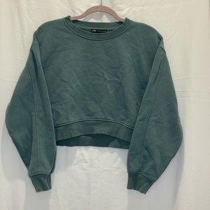 Zara cropped sweatshirt